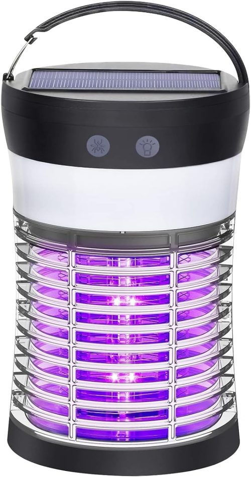 Bug Zapper Indoor & Outdoor - 3000V Electric Mosquito Killer with UV Light, 3-in-1 Waterproof Pest Control, Rechargeable Insect Trap for Home, Patio, Backyard, Garden & Camping - Image 2